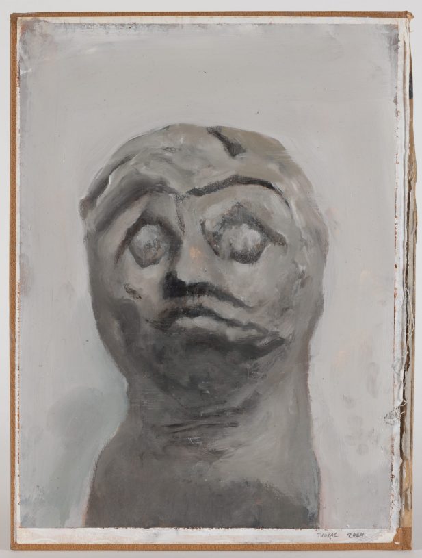 Vangelis Gokas, <i>Untitled</i>, 2024, oil on cardboard, 29x21 cm