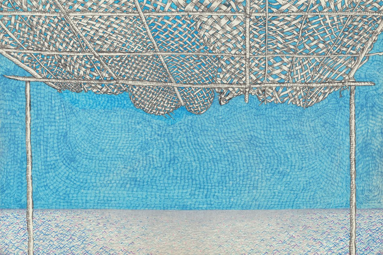 Joulia Strauss, <i>Ashwem</i>, 2009, ink and pencil on paper, 21x29,5 cm or 45x54.5 cm framed