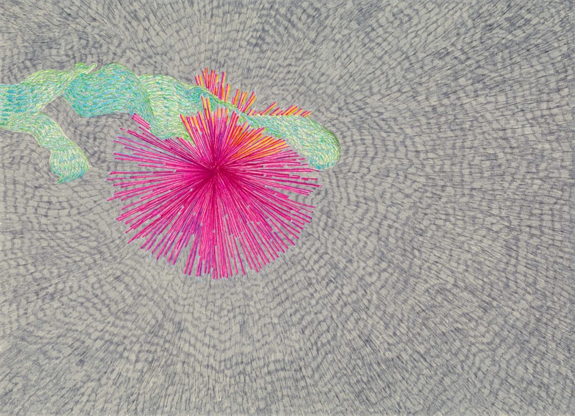 Joulia Strauss, <i>Eudaimonia</i>, 2009, ink and pencil on paper, 21x29,5 cm or 45x54.5 cm framed