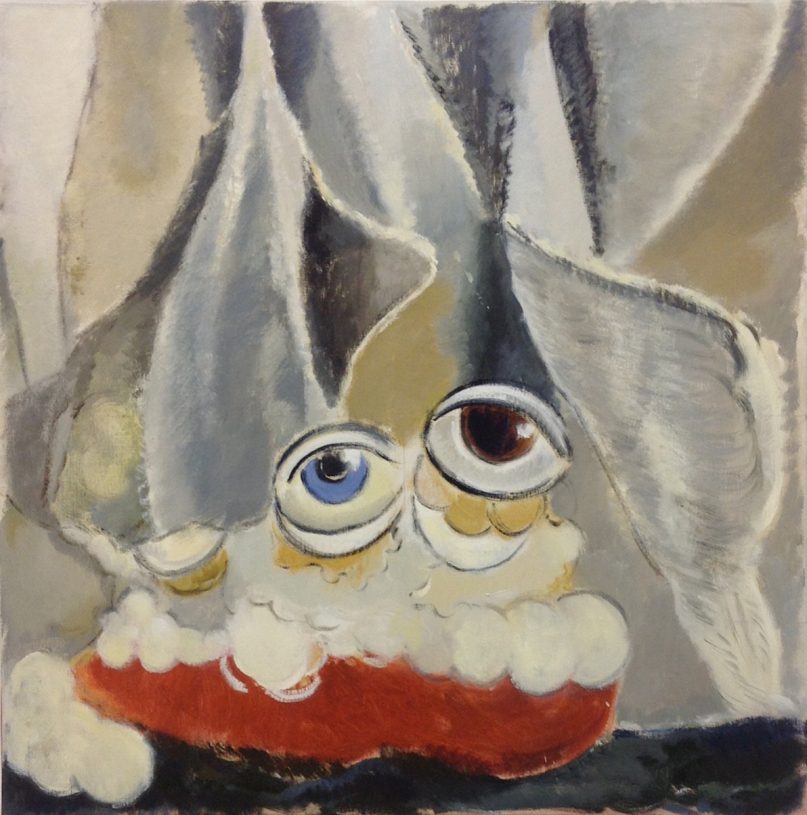 Neal Tait, <i>Untitled (eyes)</i>, 2016, oil on linen, 60x60 cm