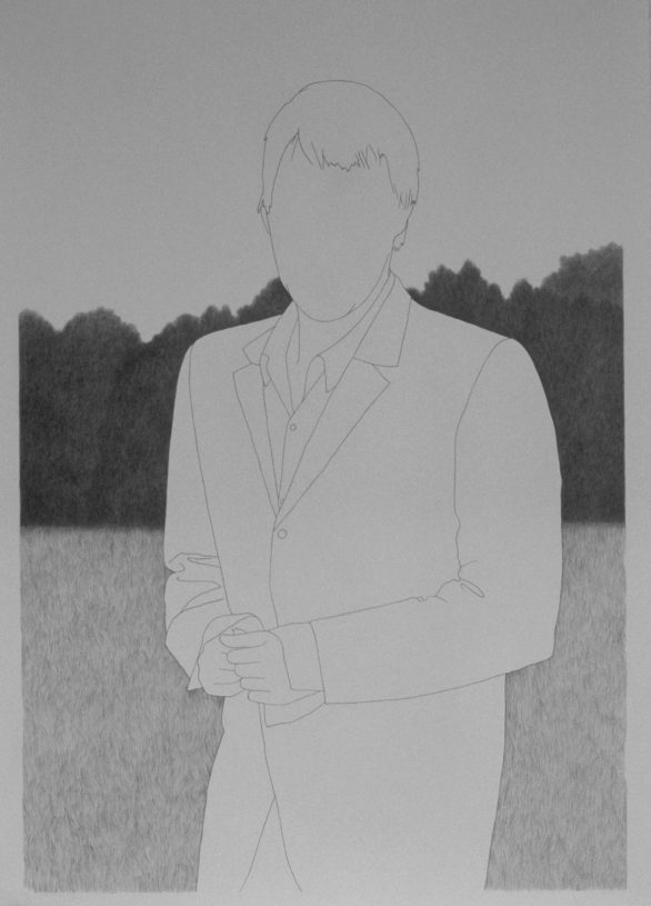 Maria Finn, <i>An impatient man</i>, 2003, pencil on paper, 110x79 cm, framed