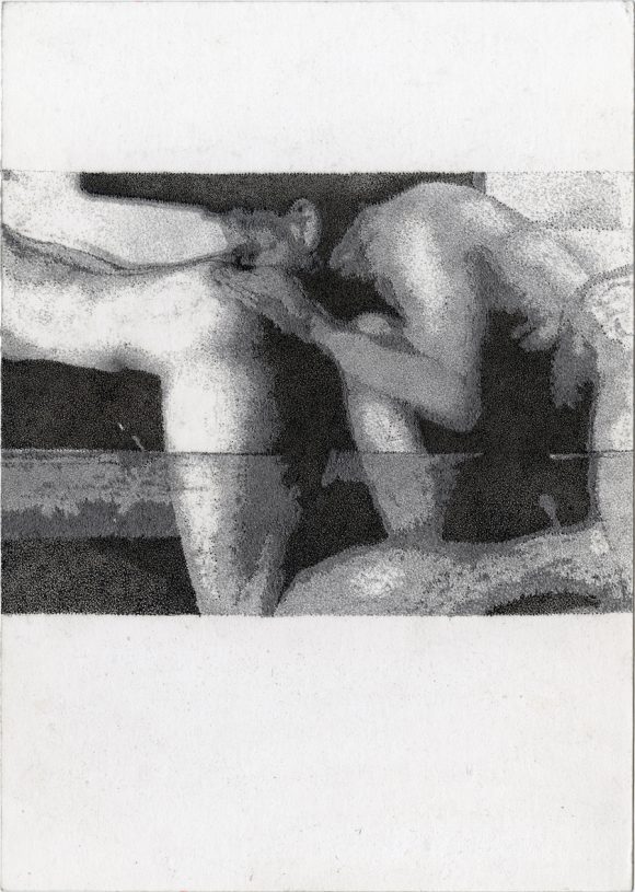 Nikos Papadopoulos, <i>Il Pellegrino V</i>, 2020, pencil and ink on paper, 24x17 cm