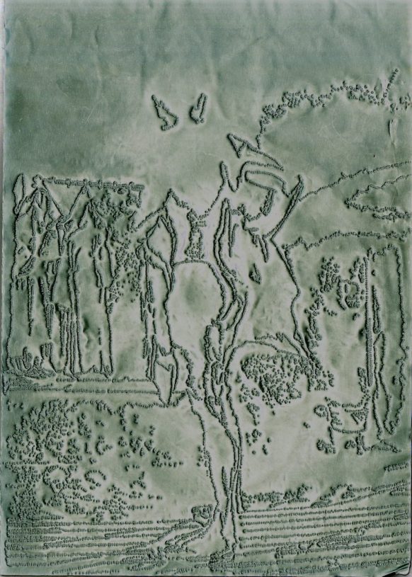 Nikos Papadopoulos, <i>Untitled V</i>, 2020, perforated matte black aluminium, 24x17 cm