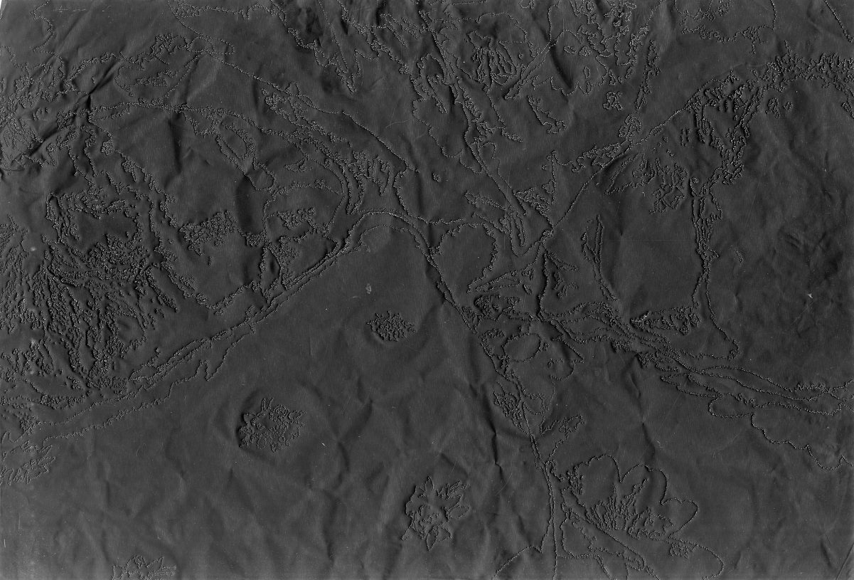 Nikos Papadopoulos, <i>Untitled</i>, 2020, perforated matte black aluminium, 26.5x40 cm