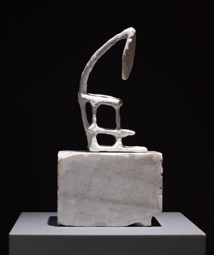 Maria Louizou, <i>Attempt #6</i>, 2025, plaster, wax, 26x11x7.5 cm. Photographer: Natalia Tsoukala