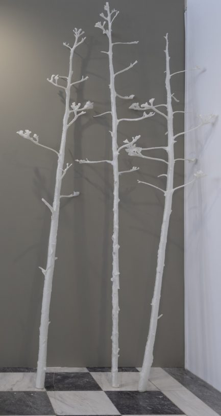 Vangelis Savvas, <i>Fragment Against Ruins</i>, 2025, 3D print, plant-based PLA, 300x60 cm each