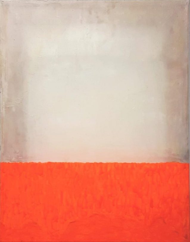 Giorgos Kontis, <i>Untitled</i>, 2018, mixed media on silk, 46x36 cm