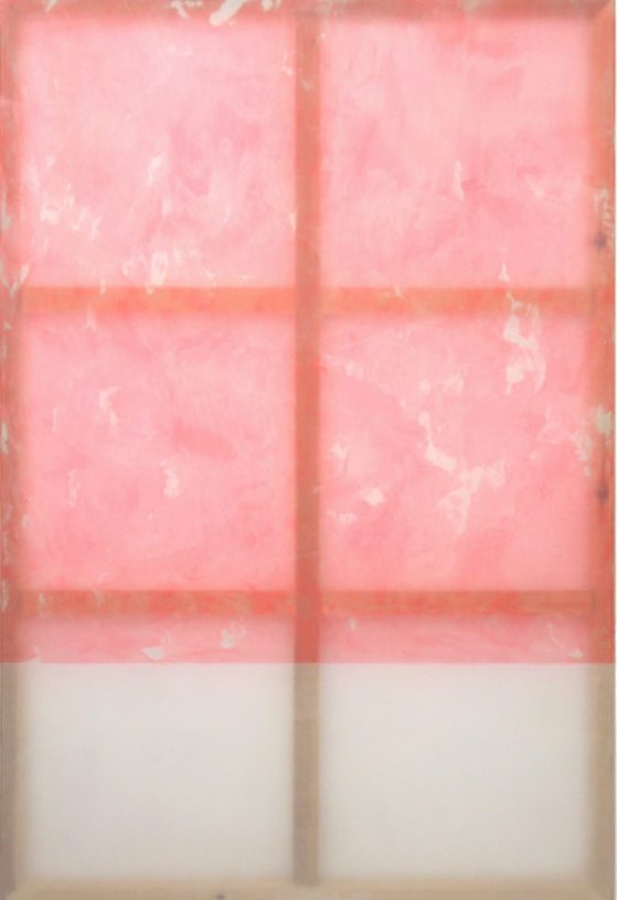 Giorgos Kontis, <i>Untitled</i>, 2019, mixed media on silk, 150x100 cm