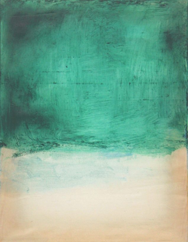 Giorgos Kontis, <i>Untitled</i>, 2020, encaustic on silk, 46x36 cm