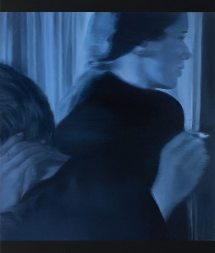 Fotini Poulia, The Victory of the Silence, 2025, oil on wood, 50x42 cm