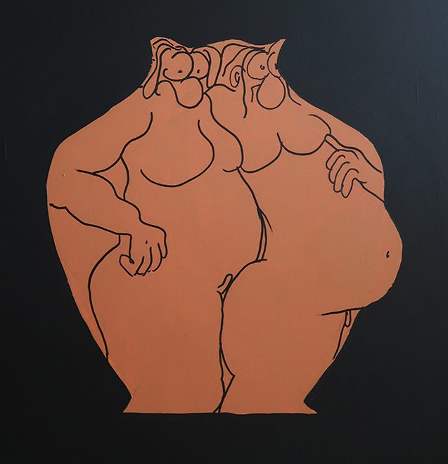 ath1281, <i>Untitled</i>, 2019, acrylic on paper, 110x110 cm