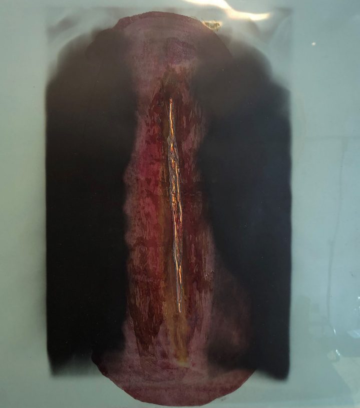 Stavros Papagiannis, <i>Untitled</i>, 1985-1993, oil color on x-ray