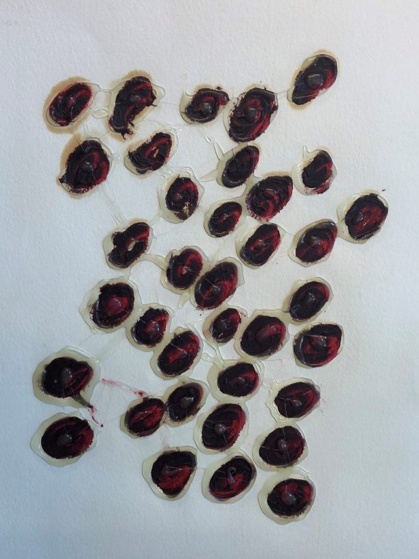Stavros Papagiannis, <i>Untitled</i>, 1985-1993, paint and warm silicone on paper