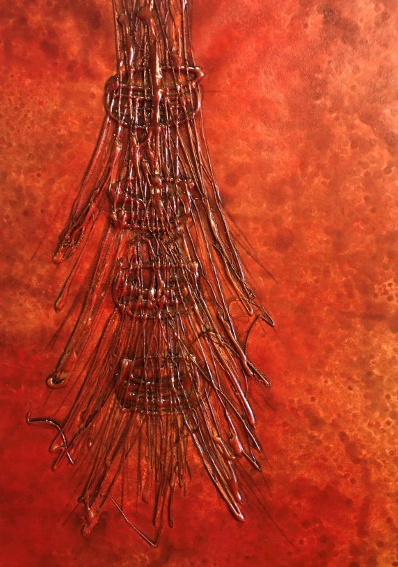 Stavros Papagiannis, <i>Untitled</i>, 1985-1993, warm silicone and varnish on paper