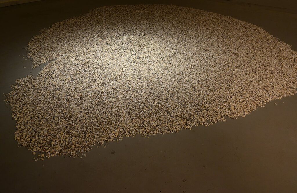 Nikos Papadopoulos, <i>Zen Garden</i>, 2017, cotton paper, approx. 40 square meters
