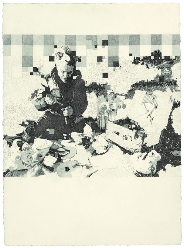 Nikos Papadopoulos, <i>Untitled</i>, 2017, pencil and ink on paper, 75x55 cm