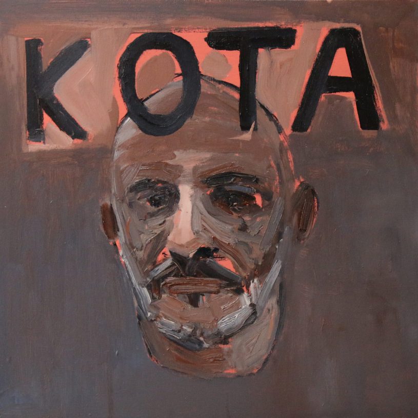 Poka-Yio, <i>KOTA</i>, 2022, oil on plywood, 50x50 cm