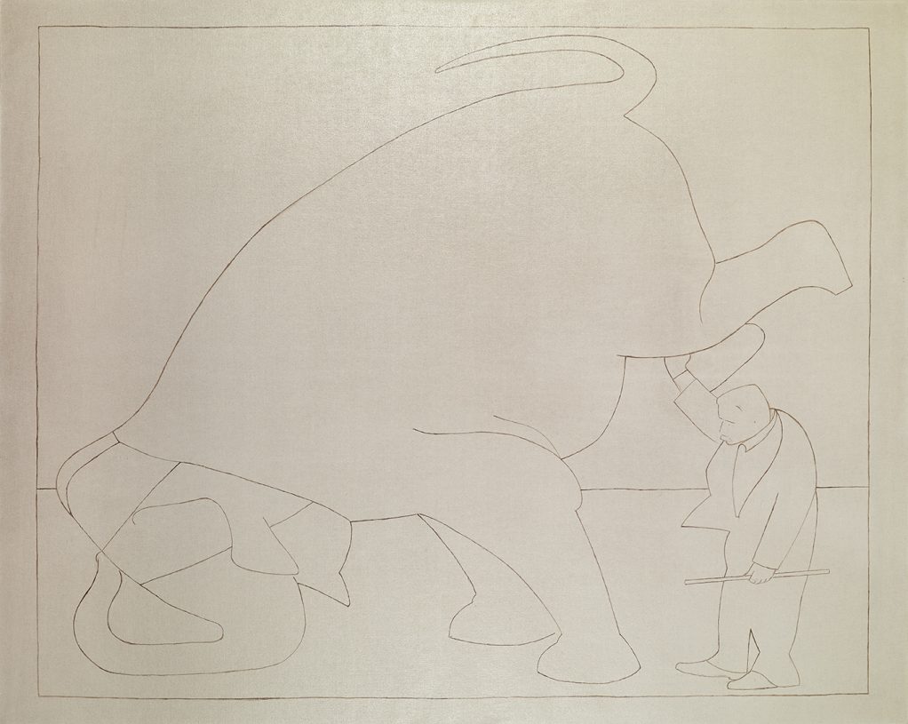 Ilias Papailiakis, <i>The Circus Artist</i>, 2019, oil on canvas, 120x150 cm