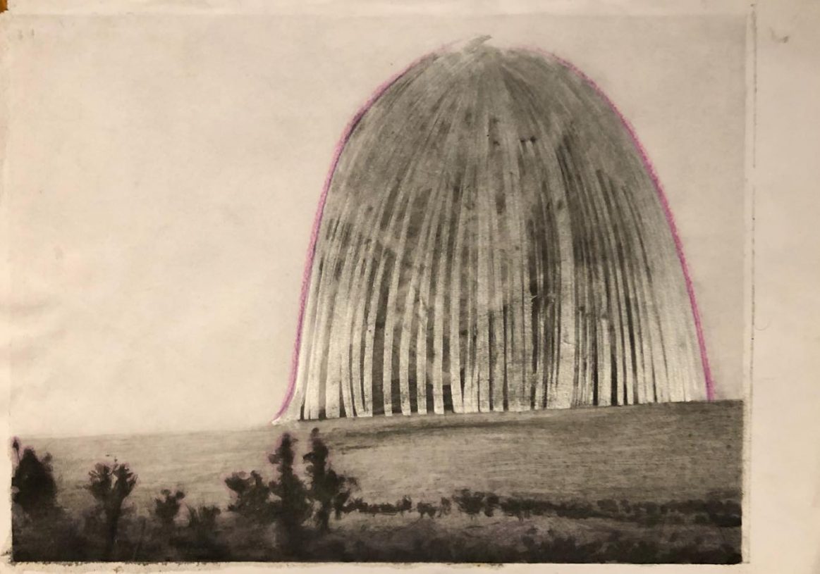 Dimitrios Barouchos, <i>Untitled</i>, oil on paper, 30x42 cm