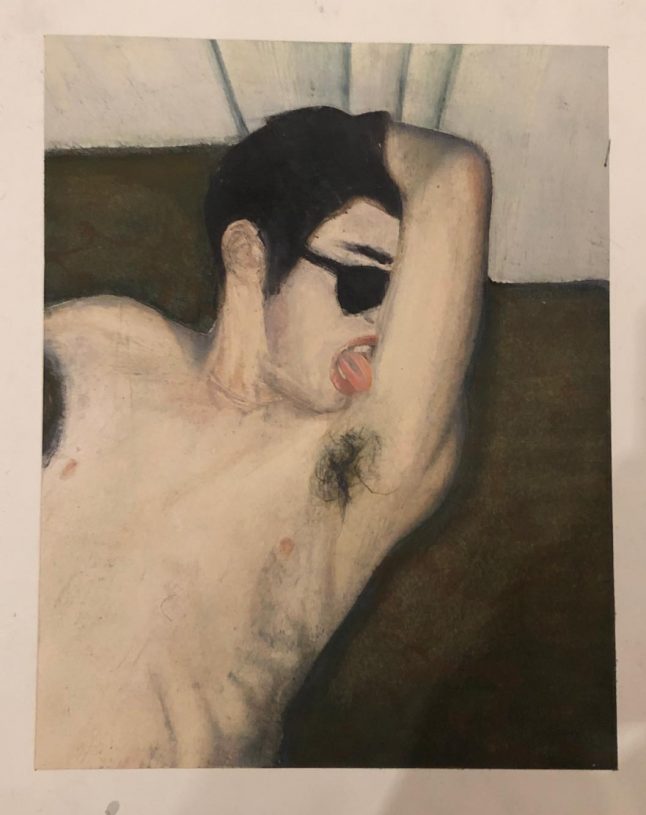 Dimitrios Barouchos, <i>Untitled</i>, oil on paper, 36x29 cm