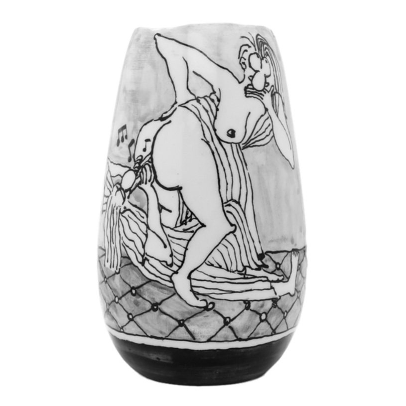 ath1281, <i>Ancient Fun Pot #1</i>, 2019, glazed earthenware, 20x11 cm