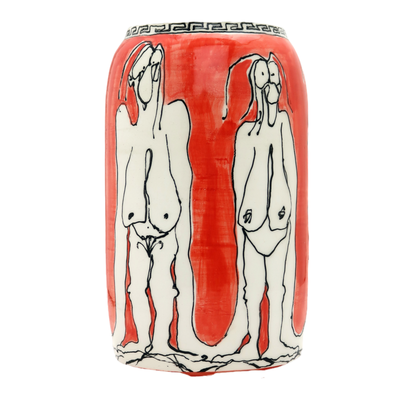 ath1281, <i>Ancient Red Pot</i>, 2019, glazed earthenware, 22x12 cm