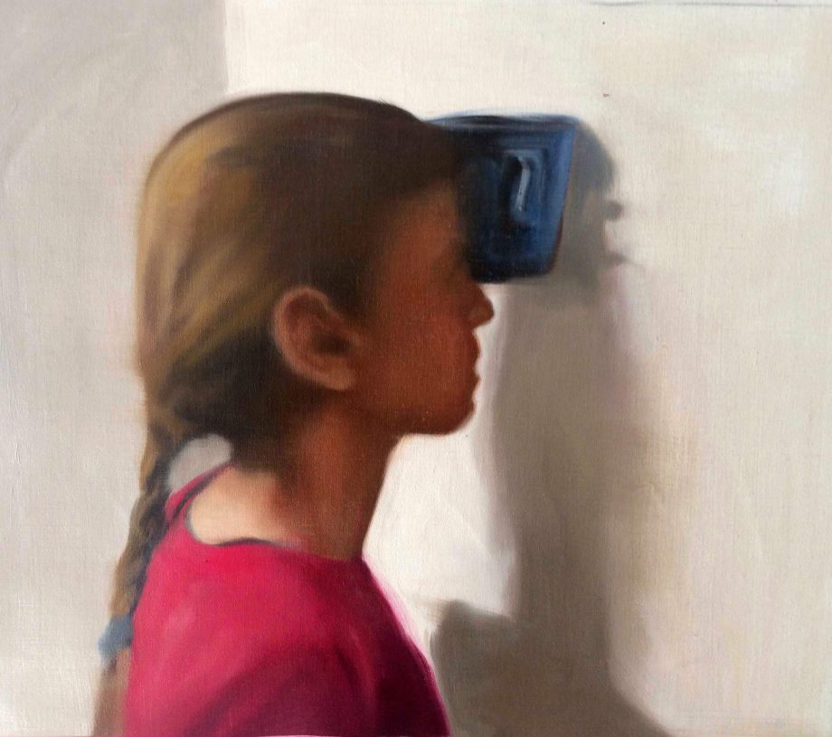 Nikos Kanarelis, <i>Balance</i>, 2019, oil on canvas, 55.5x48 cm