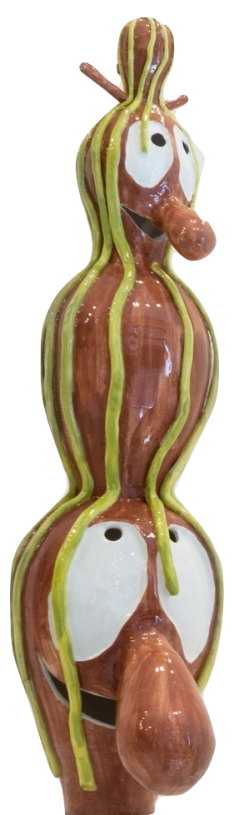 ath1281, <i>Happy People</i>, 2019, glazed earthenware, 65x25x16 cm