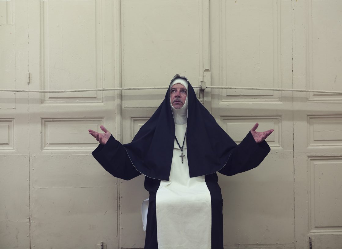 Yiannis Theodoropoulos, <i>Self-portrait at the 15th High School of Kypseli</i>, 2018, inkjet print on archival fine art paper, 135x150 cm