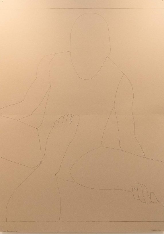 Ilias Papailiakis, <i>Orlando</i>, 2019, pencil on hard cardboard, 140x100 cm<br> Exclusive work series for Crux Galerie 