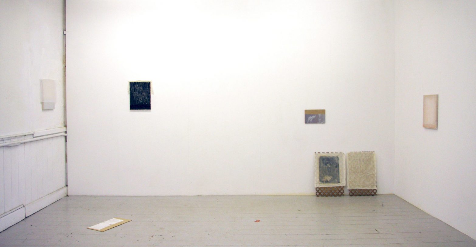 Giorgos Kontis, installation view from <i>Ian Kiaer Presents Giorgos Kontis</i>, Ian Kiaer's studio, <br> Bow Arts London, UK